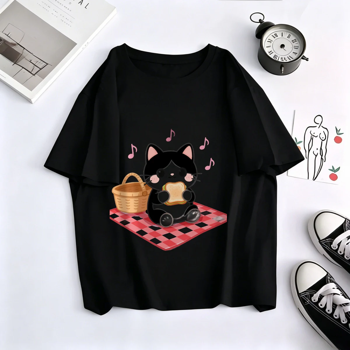 T-Shirt Woman Retro Vintage 90 - Retro Vintage Korean Fashion ulasan dan harga