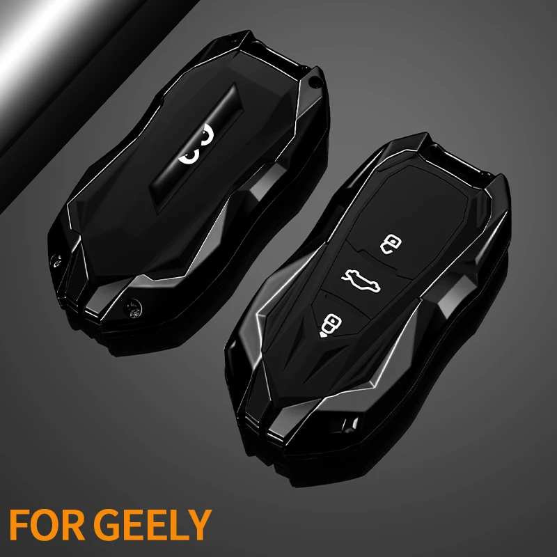 Premium Zinc alloy Car Key Case Protector For Geely Boyue NL3 EX7 GT GC9 Emgrand X7 Borui Car Key Protective Case Accessories