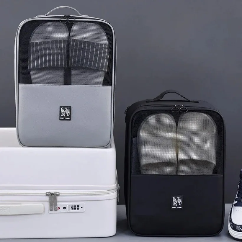 Travel Shoe Storage Bag Hanging Organizer for Home Living Room Multi-Compartment Odor-Proof Pouch for Shoes Slippers view 3