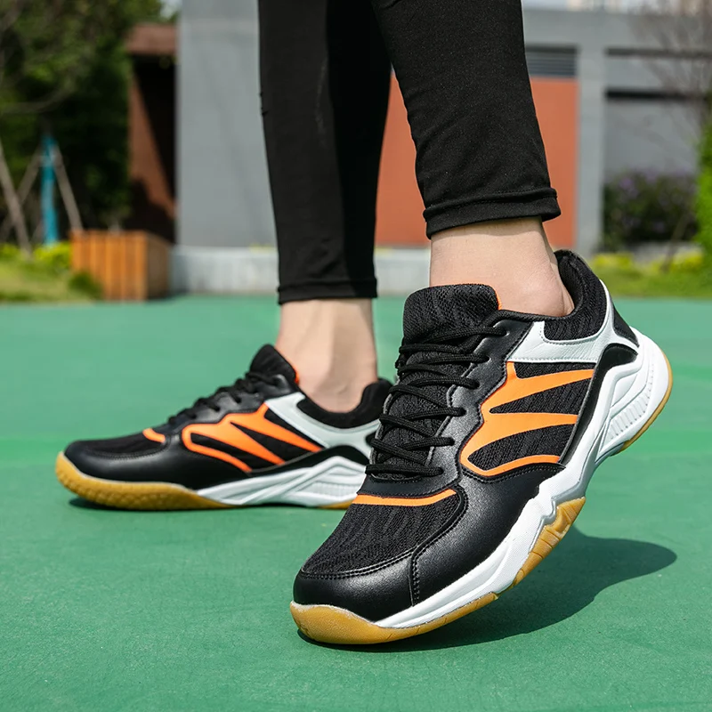 Hot Sale Professionele Badminton Schoenen Mannen Mode Vrouwen Badminton Sneakers Anti-Slip Slijtvaste Volleybal Tennisschoenen Heren