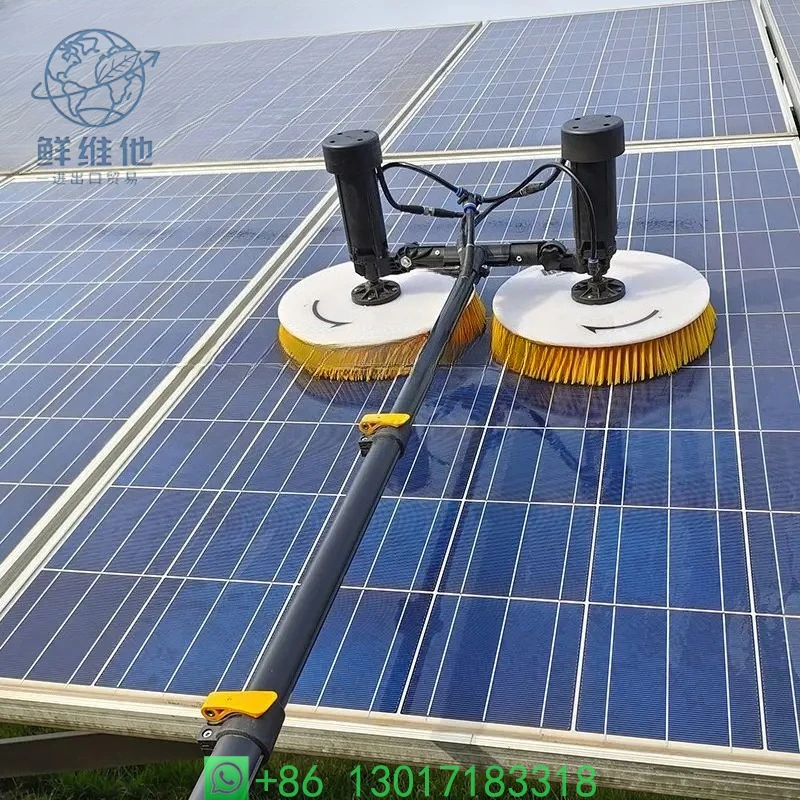 

Electric Water Fed Brush Double Head Cleaning Kits for Solar Panel Brush