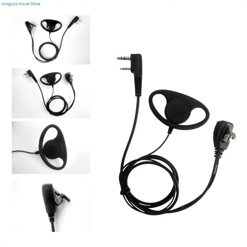 N2UB Secure Clip On Radio Headset Featuring Noise Isolating Earbud Designs Surveillances Earpiece for Various Two Way Radios