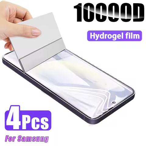 4PCS Hydrogel Film for Samsung Galaxy S24 S23 S22 S8 S9 S10 Plus S21 S20 FE 5G A54 A34 A24 A14 Note 20 Ultra 9 Screen Protector