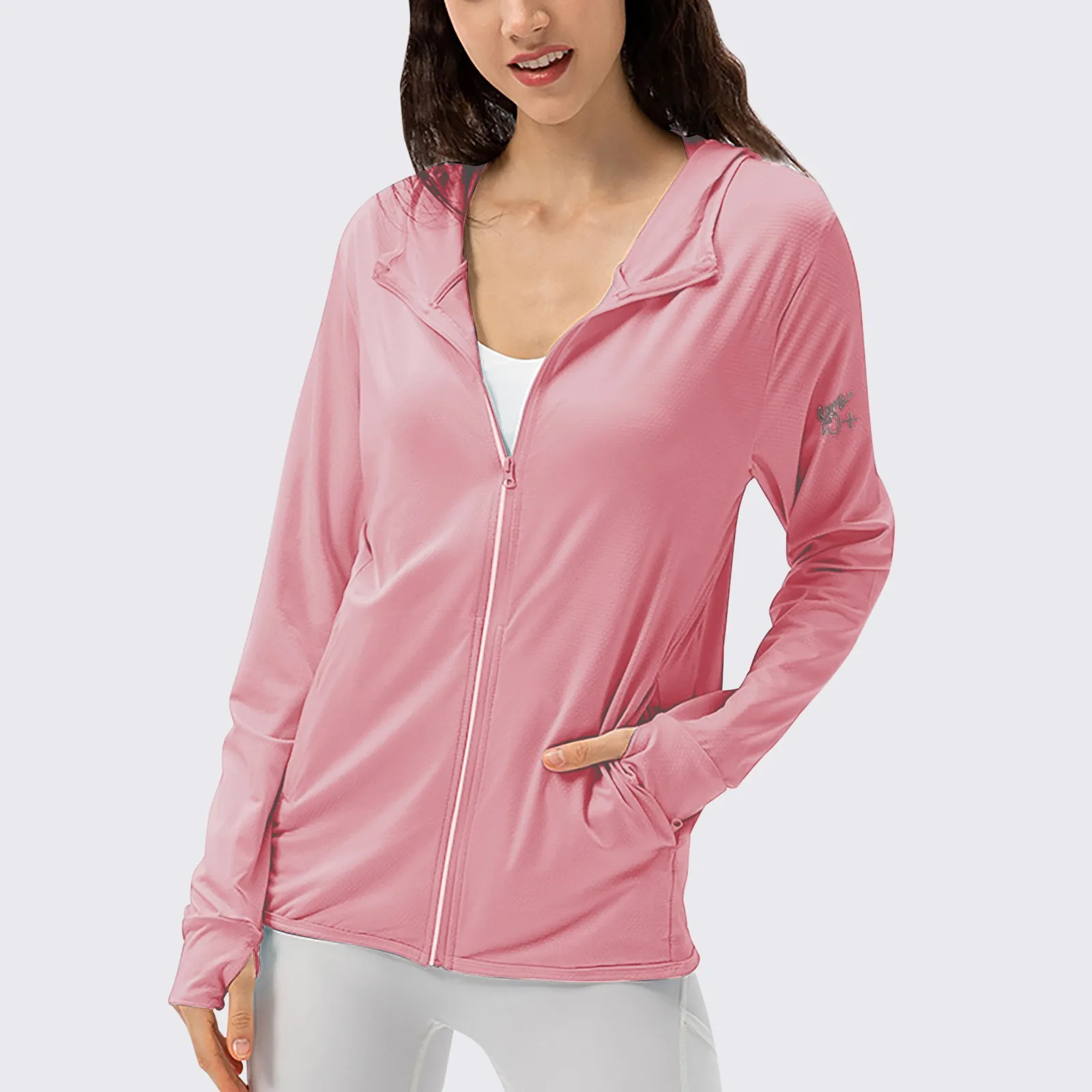 Estate Upf 50 + protezione solare UV cappotti in pelle donna traspirante leggero sottile fresco protezione solare abbigliamento sportivo giacche Casual