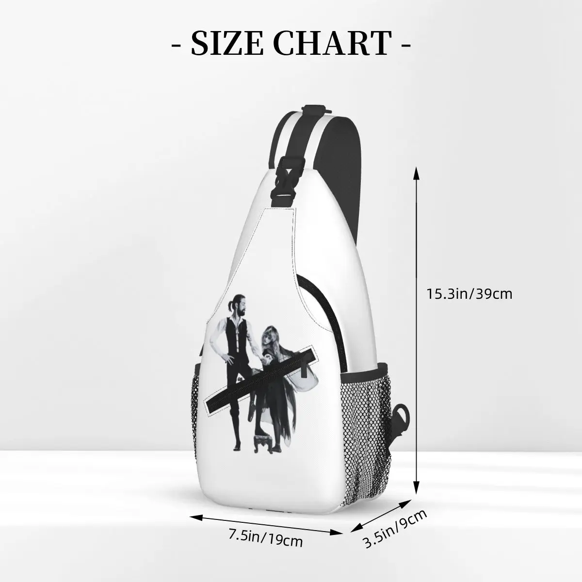 FLEETWOOD MAC Rumors Borsa da petto da uomo Sling Zaino a tracolla Borsa da petto Borsa da viaggio per escursionismo Zaino a tracolla