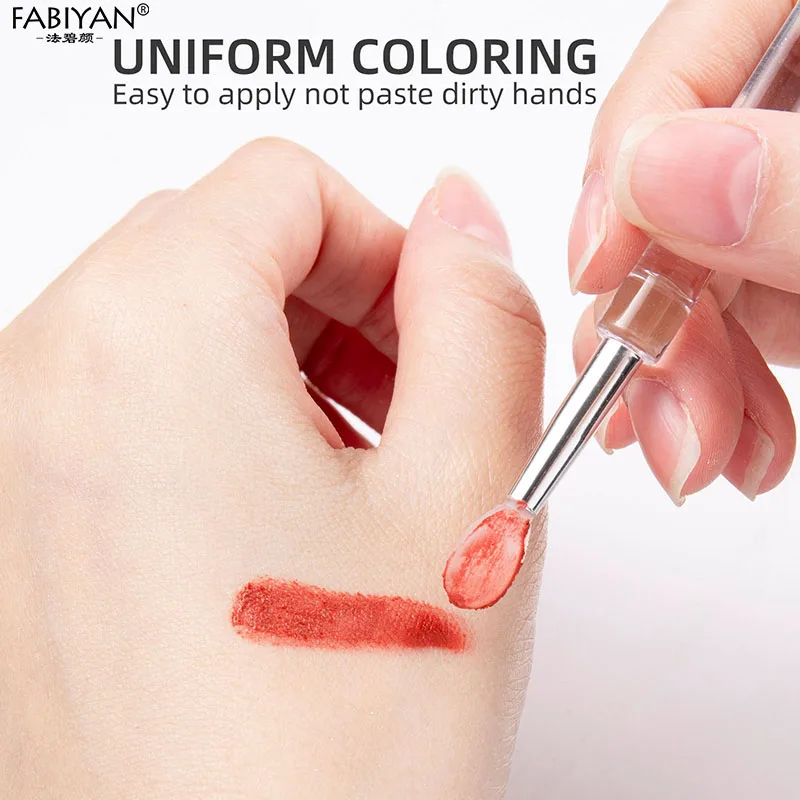 1Pcs Soft Silcone Head Makeup Lip Brushes Female Eyeshadow Brush Cosmetic Brushes Makeup Tools Accessories