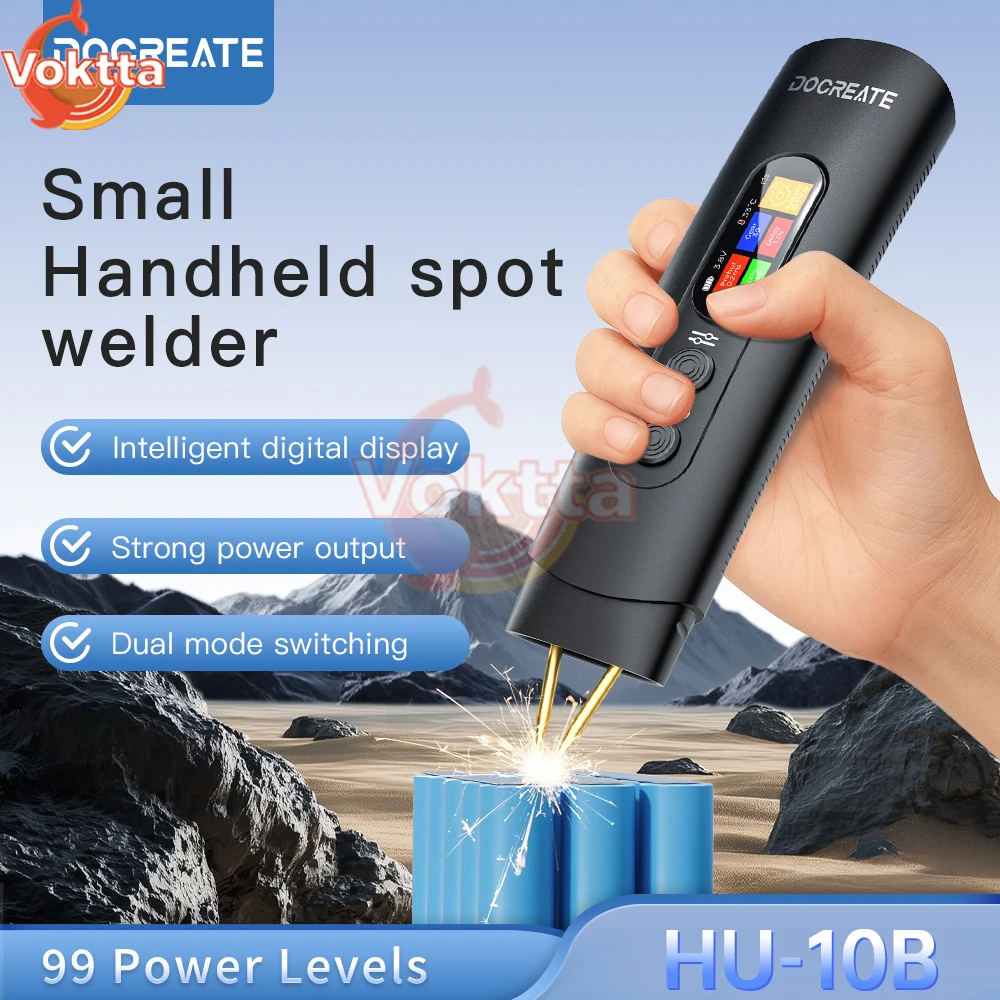 DC5V 99 Gears Adjustable Handheld Spot Welding Machine 18650 Lithium Battery Nickel Sheet Spot Welder DIY Electronic Repair Tool