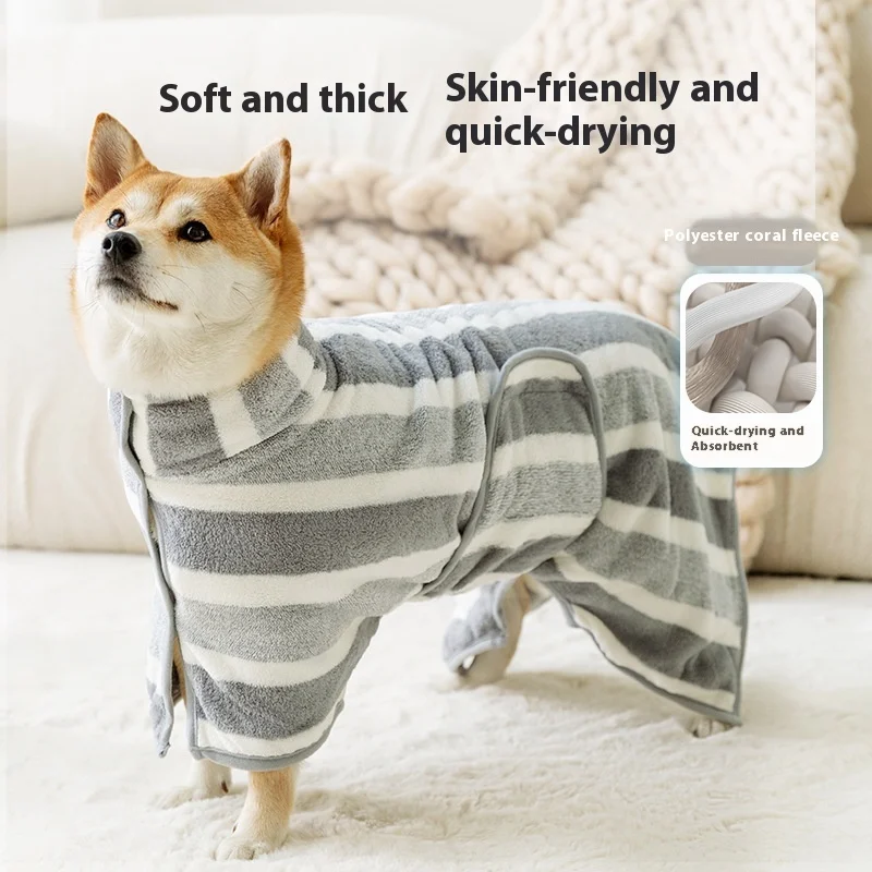 

Quick drying pet supplies, absorbent dog bathrobes, coral fleece towels for easy cleaning, dog supplies, cat supplies