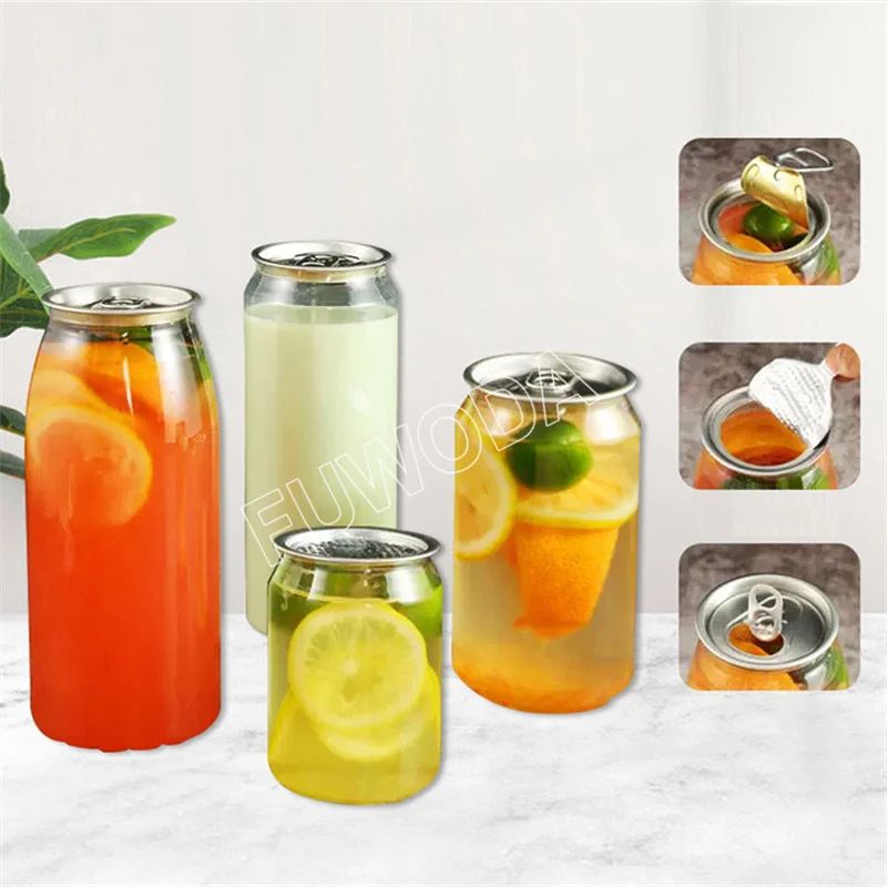 110V 220V Soda Sealer Cup Body Rotation Aluminum Beer Bottles PET Jar Cans Seamers Commercial Automatic Tin Can Sealing Machine