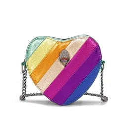 KURT GEIGER LONDON Eagle Head Shoulder Bag Contrast Rainbow Splice Crossbody Bag New Brand Designer Handbag Fashion Women's Bag