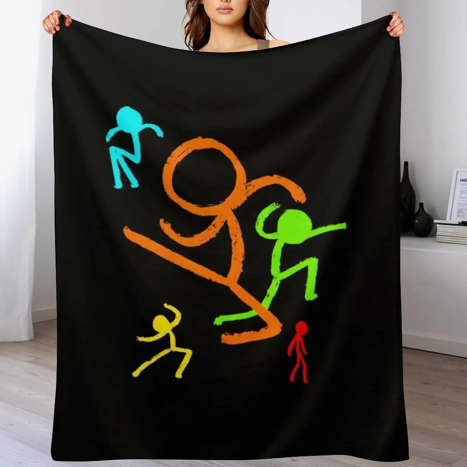 

alan becker Throw Blanket for winter manga Tourist valentine gift ideas Blankets