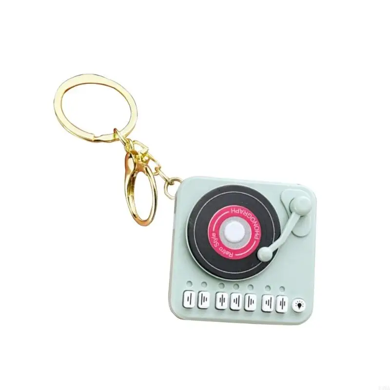F3MA Portable Turntables Player Ceychain Music Box مثالي لمشاريع الهدايا و DIY