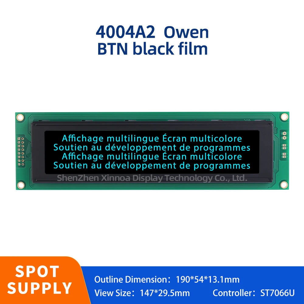 

Quality Assurance LCM Parallel Port 404 40*4 40X4 LCD BTN Black Film Ice Blue Letters European 4004A2 LCD Display Block