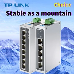 TP-Link Tl-SF1008 100M Ethernet Switch 8 Port Industrial Grade Ethernet Switches Networking Splitter Hub TP 100Base-T DIN