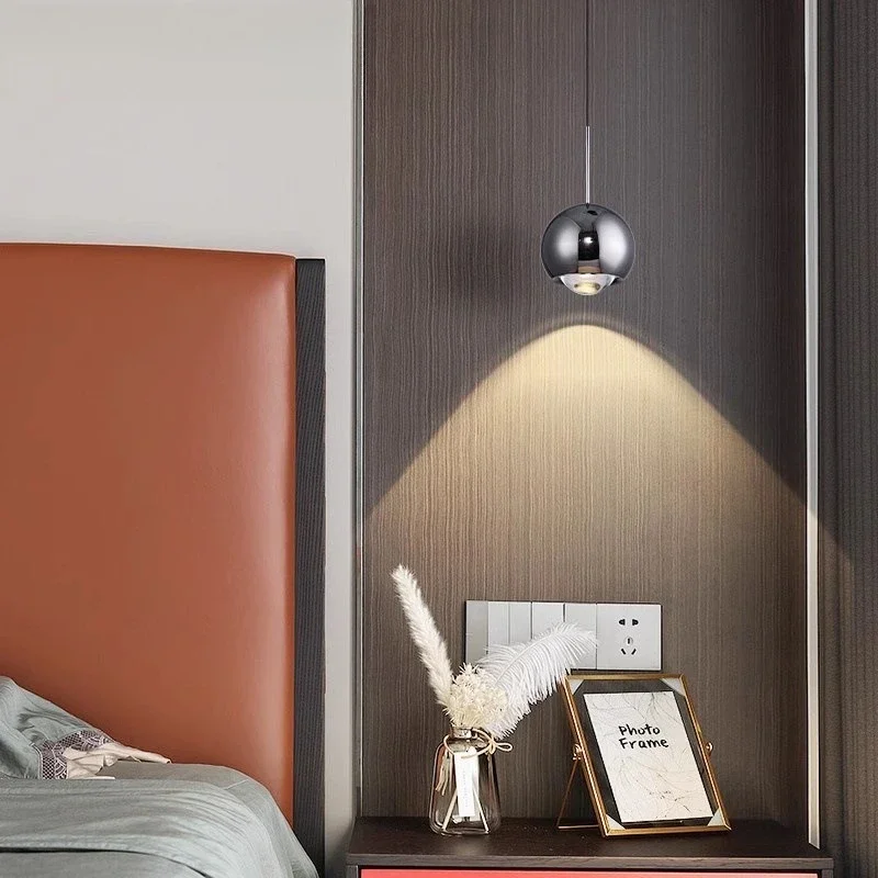 Lampadario da comodino per camera da letto, sollevamento moderno e semplice, tocca la lampada da comodino, piccolo lampadario da parete e tocca la testa del lampadario.