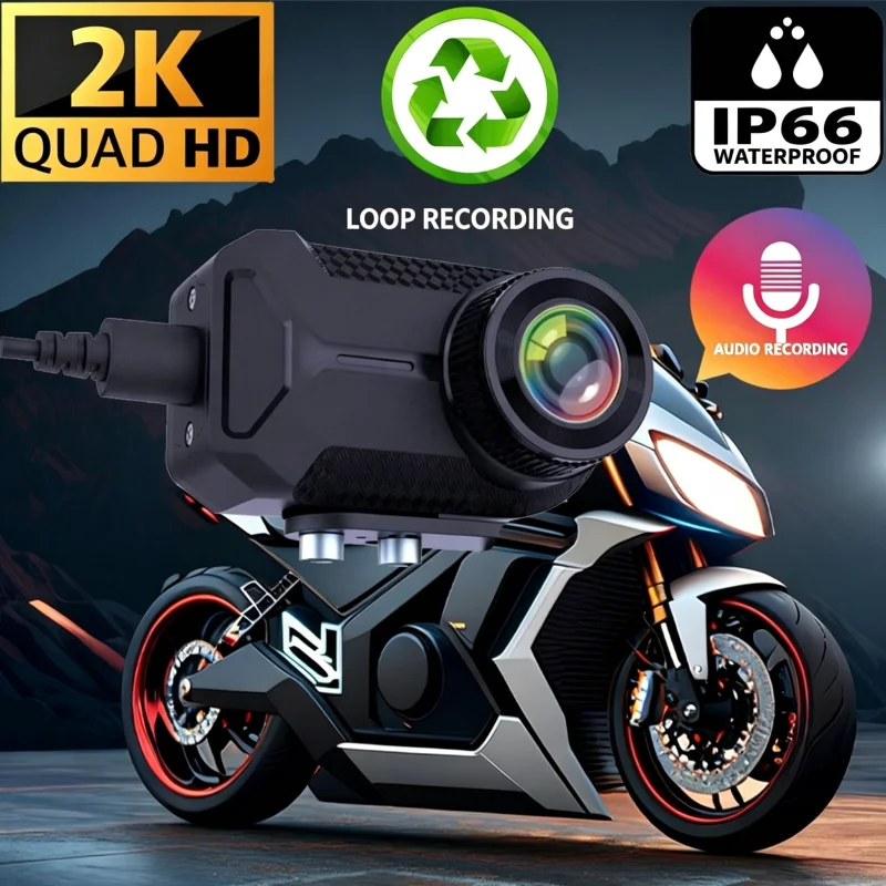 Mountain Biking Images - New26 กล้องติดหมวกกันน็อคสำหรับมอเตอร์ไซค์ 2K HD กล้องบันทึกภาพขณะขับขี่ มาตรฐานกันน้ำ