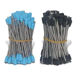 50 Pcs 7cm Length Metal Pen Refill Special Refills For Diamond Crystal Ball Point Pen Refill 0.7mm Office School Supplies