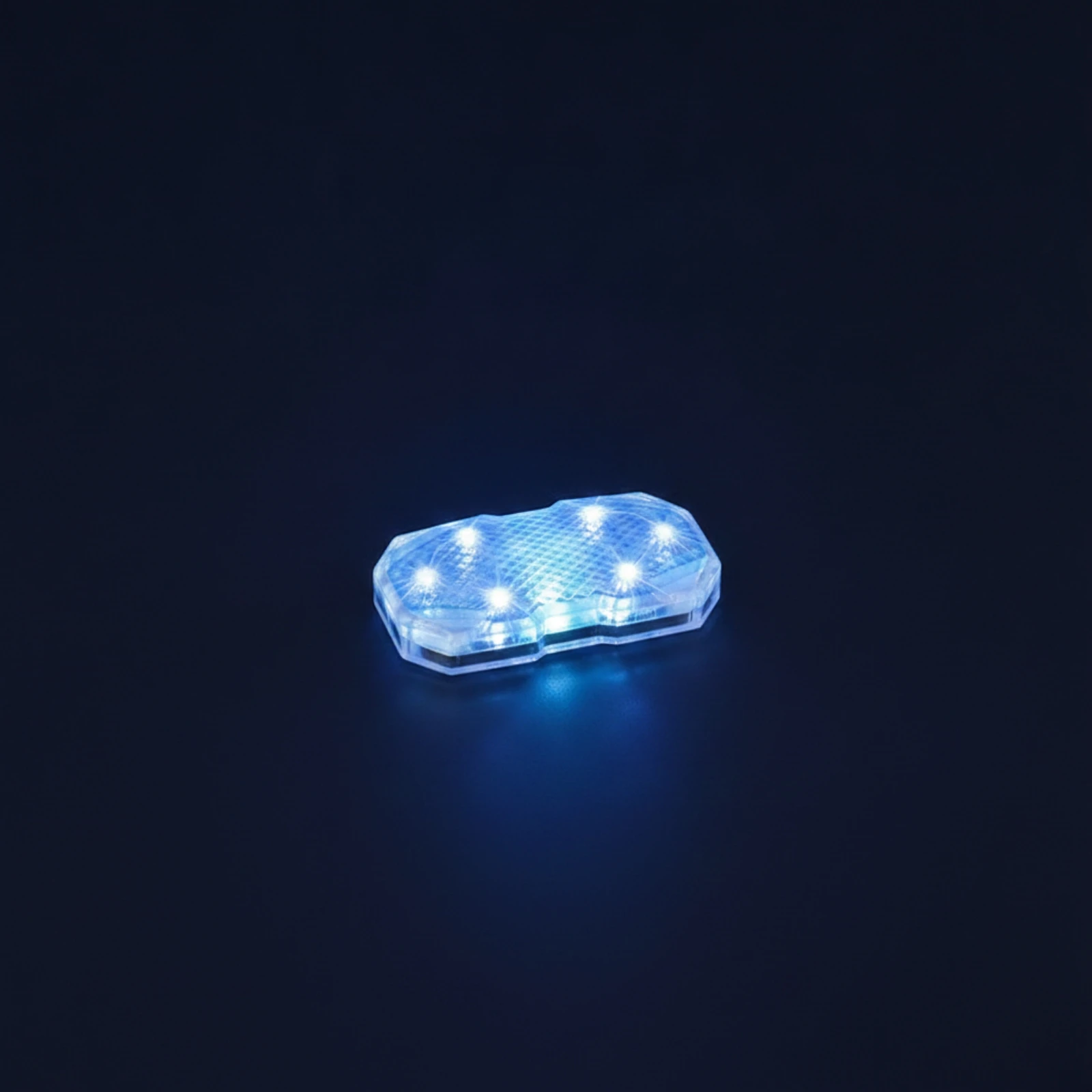 4 Pieces Car Ambient Light Compact Car Interior Light Under-Dash LED Lights Wireless Under-Dash Lights Color-Changing