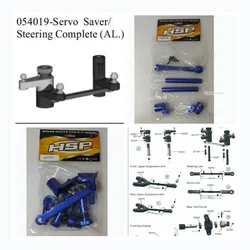 Servo Saver/sterzo in lega HSP 050050 completo (Al.) Camion Buggy RC in scala 1/5
