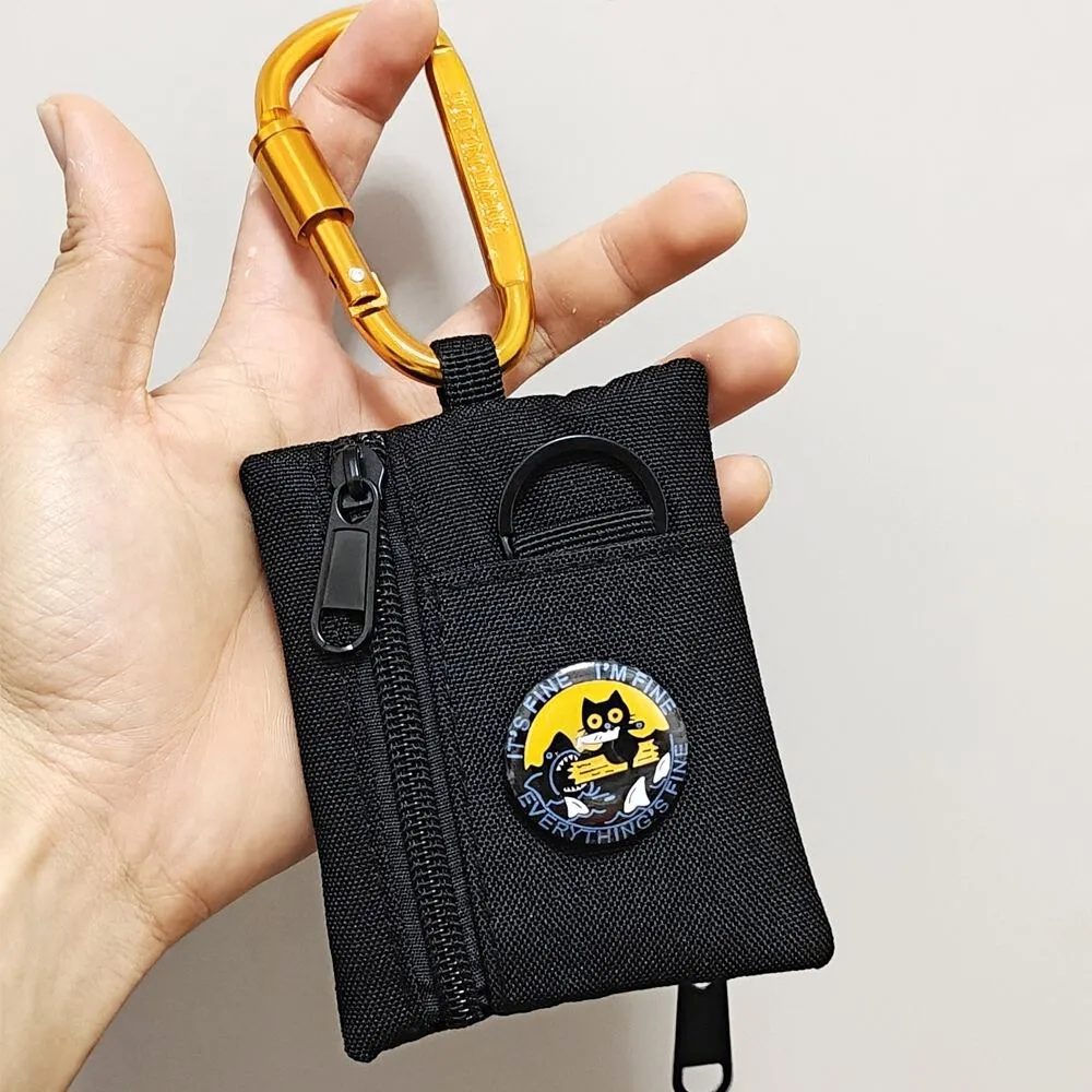 

Модный мини-многофункциональный брелок-кошелек на молнии со шнурком для занятий спортом на открытом воздухе, мужская и женская сумка для банковских еды, автобусных карт