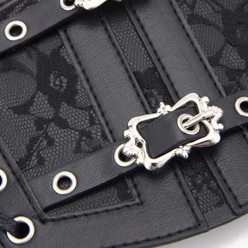 652f punk espartilho underbust feminino elegante espartilho curvo shaper modelagem cinta emagrecimento cinto cor sólida