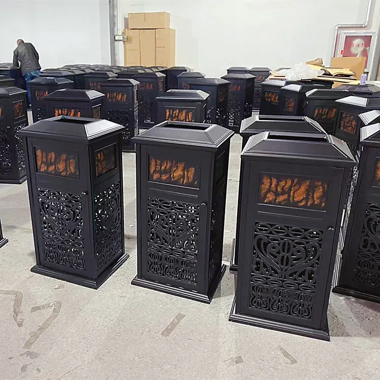 Outdoor trash can Community courtyard Peel box Shopping mall classification Trash can Hotel lobby Commercial nut shell box