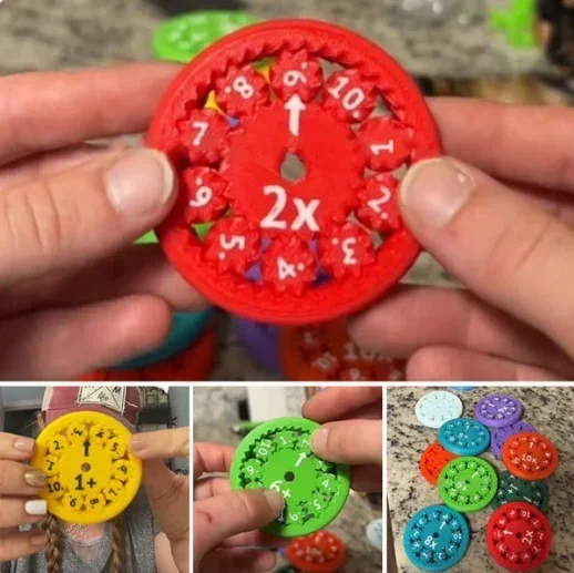 9/18 zestawów matematyka Fidget Spinners edukacyjne obrotowe zabawki fajne Fidget Spinners gry pulpit matematyka gra mnożenia prezent dla studentów