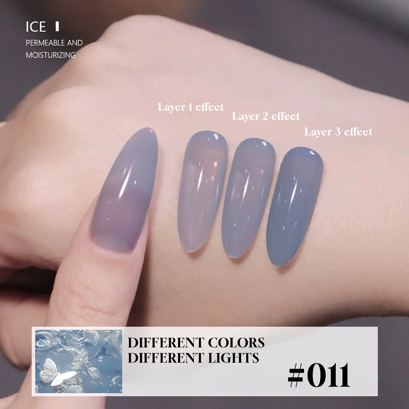 MIANEL 12 ミリリットルアイスクリアジェルマニキュアスタイルトップ販売ジェルポリッシュピンク爪青爪白爪夏の爪