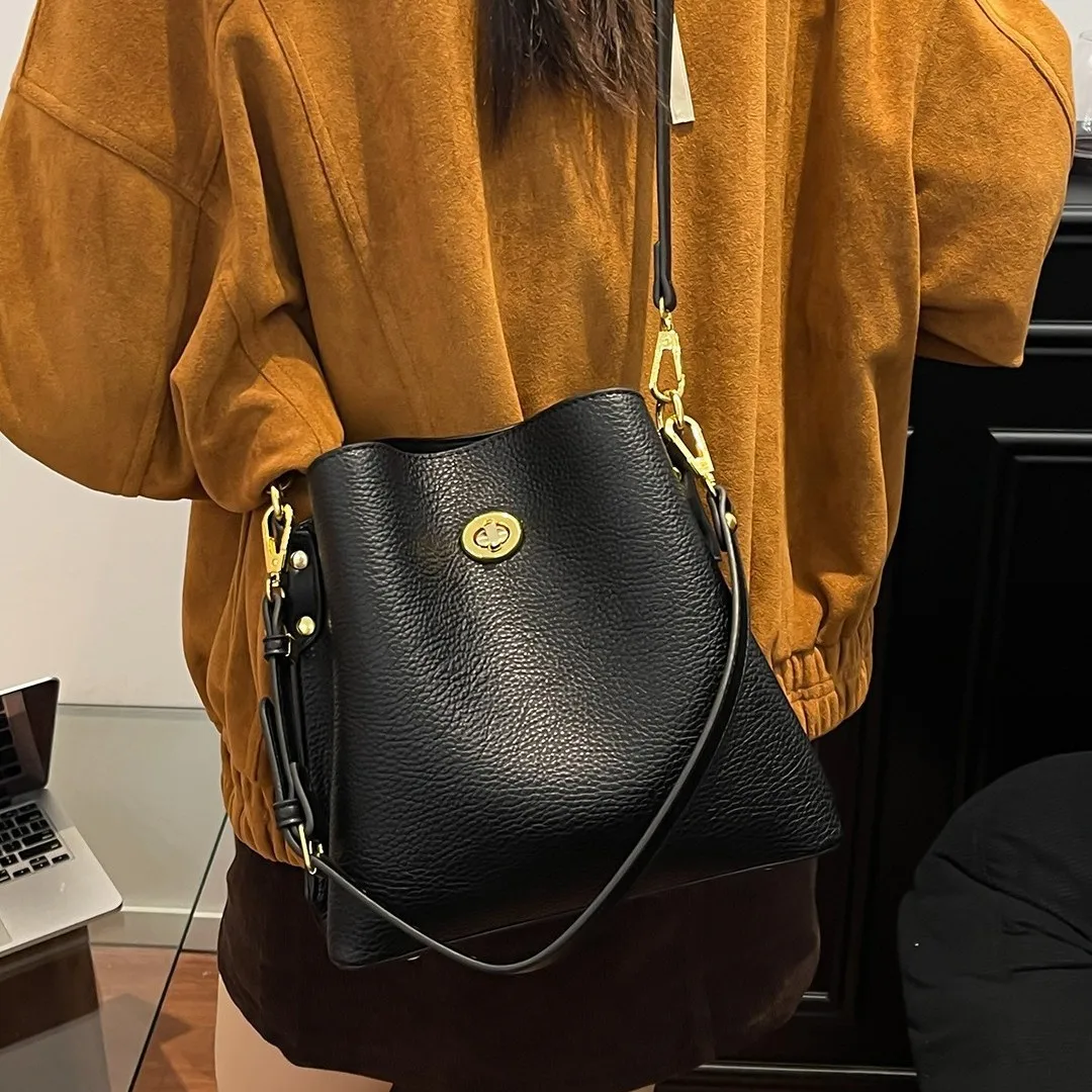 Thumbnail 2 - #46 Low Price Soft Leather Bucket Bags Deals