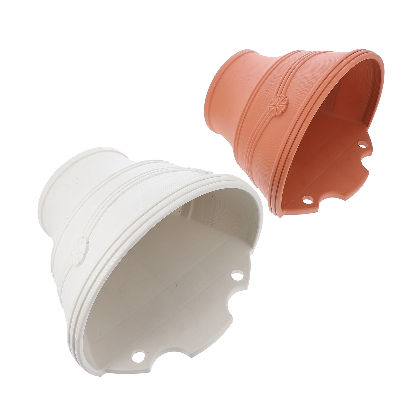 

2pcs Wall Indoor Flower Holder Pot Home Wall Flowerpot Hanging Decor Plastic Durable Modern Gardening Planter