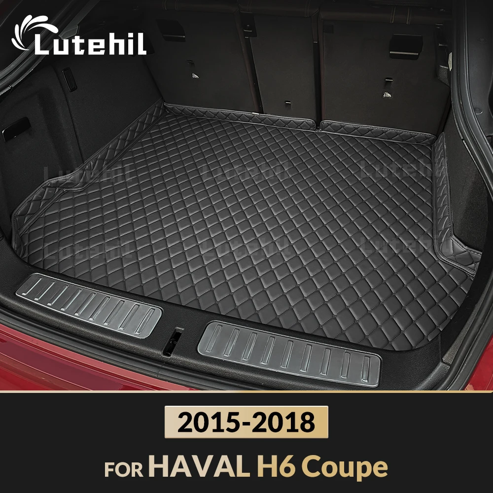 

Wearing-Resistant PU Lether Car Trunk Mat For HAVAL H6 Coupe 2015 2016 2017 2018 Rear Cargo Cover Carpet Pad Tail Boot Liner