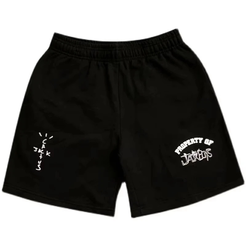 2026 الصيف موضة جديدة اللياقة البدنية نمط المألوف الرجال والنساء السراويل السوداء للياقة البدنية عادية بطيئة تشغيل السراويل الرياضية