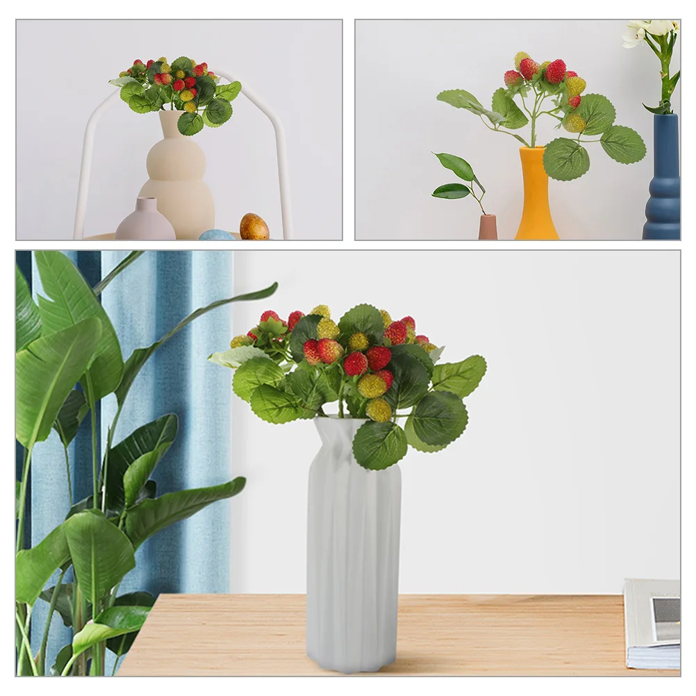 

6pcs Simulated Waxberry Fruits Artificial Bayberry Decor Home Fake Raspberries Christmas Decorations Realistic Fruit Model