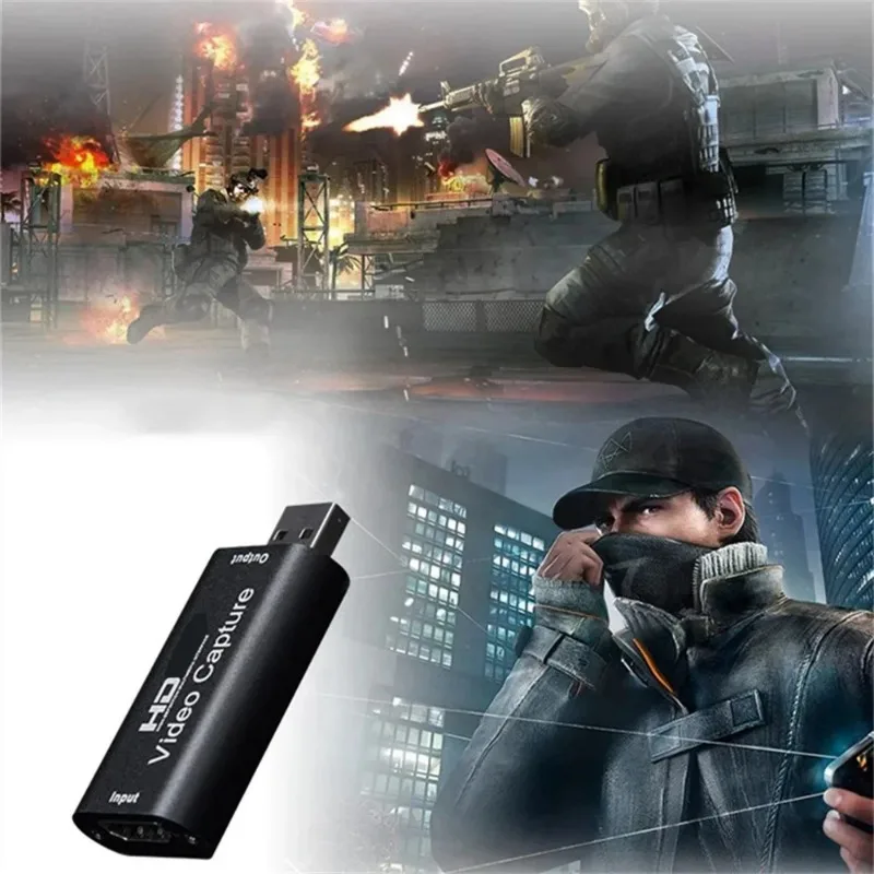 HDMI 비디오 캡처 카드, PS4 게임 DVD 카메라용 카드 그래버 녹음기 박스, USB2.0, 4K, 1080P