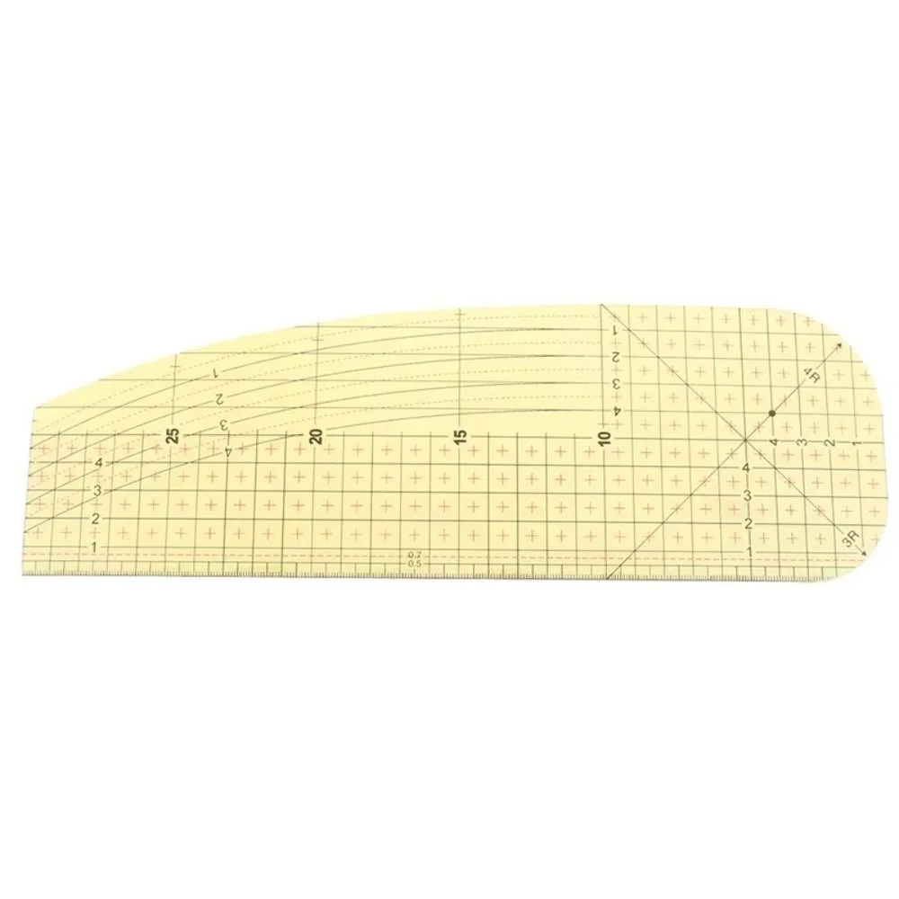 1/2Pcs Heat Resistant Hot Ironing Ruler Measuring Tool Clothing Making Patchwork Ruler Handmade Resin Fabric Ruler