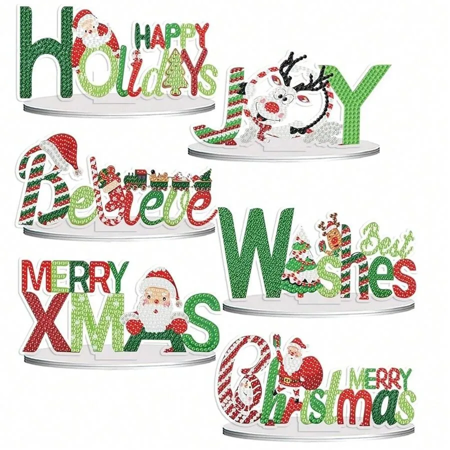 

Набор для рисования алмазной мозаикой Fairyland JinWenn: 6 комплектов для взрослых, для декора дома, настольный подарок, Рождественский набор для алмазной живописи