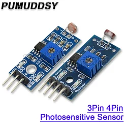 LM393 modulo sensore luce rilevamento luce fotoresistenza 3 Pin 4 Pin Arduino Kit fai da te