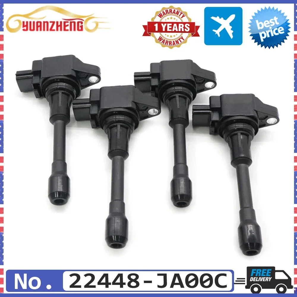 

NEW 22448-JA00C Ignition Coil For Nissan Cube Altima Rogue Sentra X-Trail Tiida Pathfinder NV200 Versa Infiniti QX60 FX50 M56