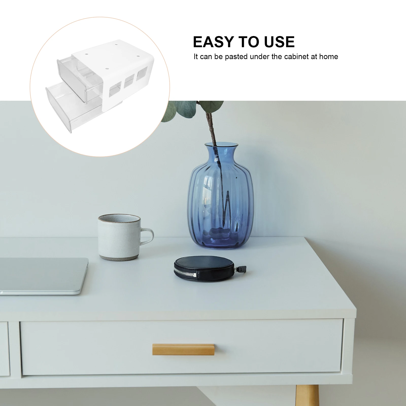 

Drawer Storage Box Office Desk Organizer Stationery Stationary for Clamp Organiser Pp Work Desktop Boxes
