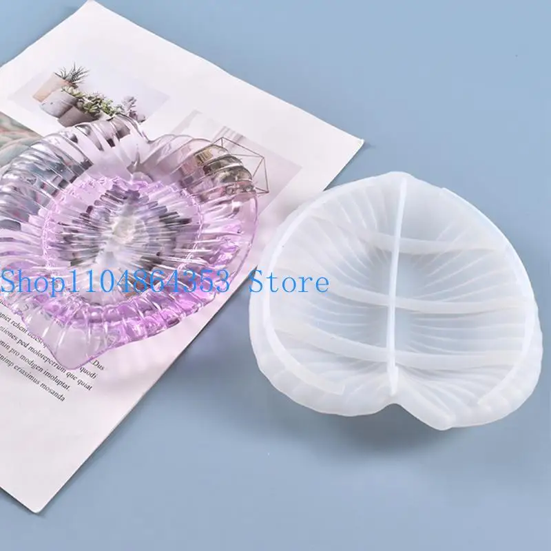 652F Fruit Dish Epoxy Resin Molds DIY Jewelry Plate Casting Mold for Storage Decor