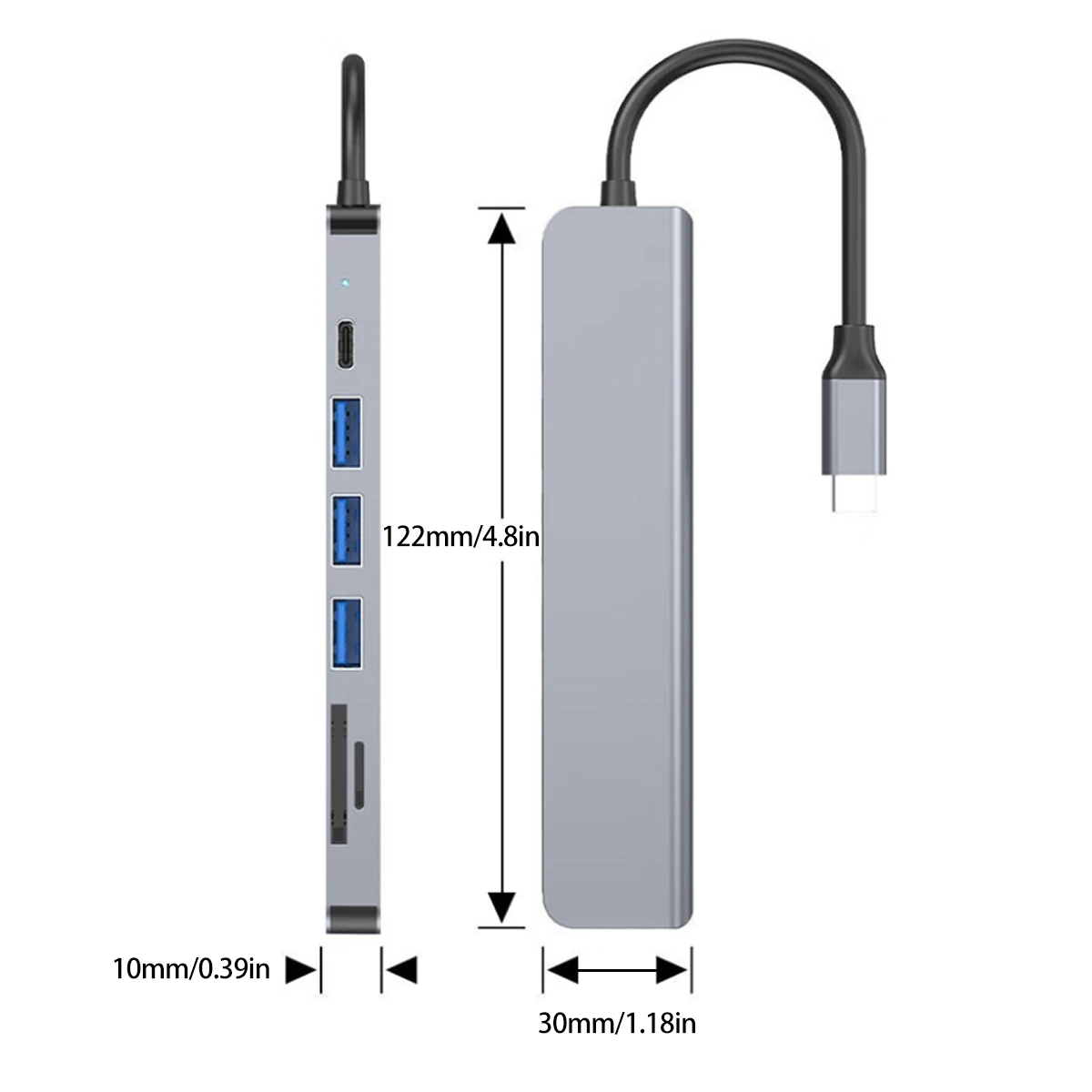 Usb C Hub Docking Station With Hdmi And Rj45 For Laptop Macbook_voghion.com