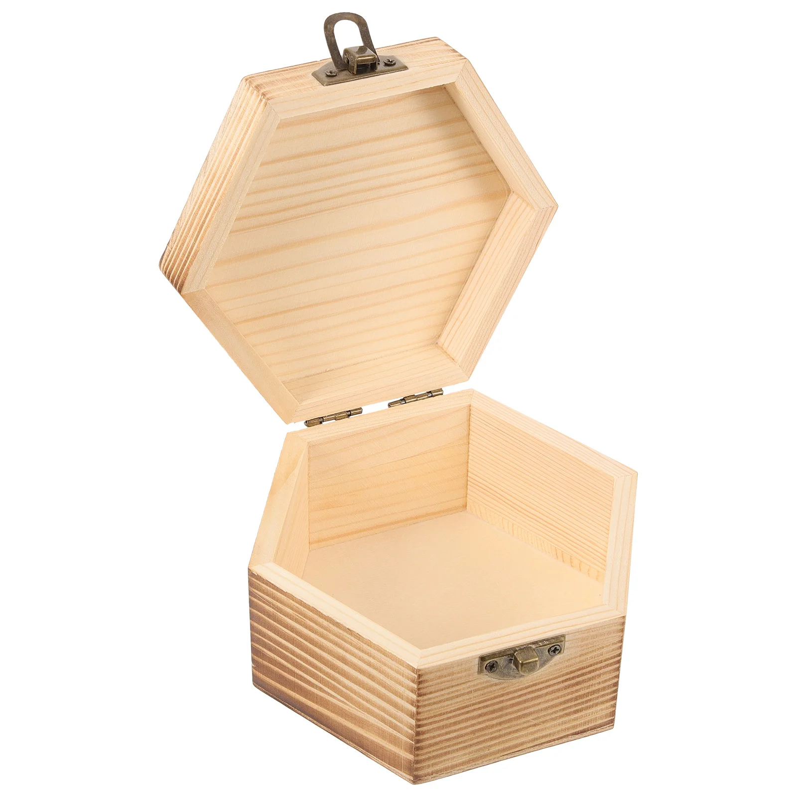 Vintage Storage Box Small Wooden Jewelry Organizer With Clasp Craft Keepsake Case For Gifts Wedding Mini Wood Box
