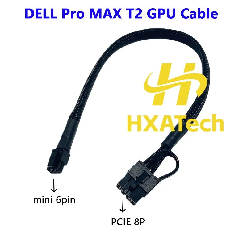 mini 6p to 8Pin PCIE Graphic Card Power Supply Cable mini 8P to 6+2P for DELL Pro MAX T2 Workstation and T10 4060 3090 12VHPWR