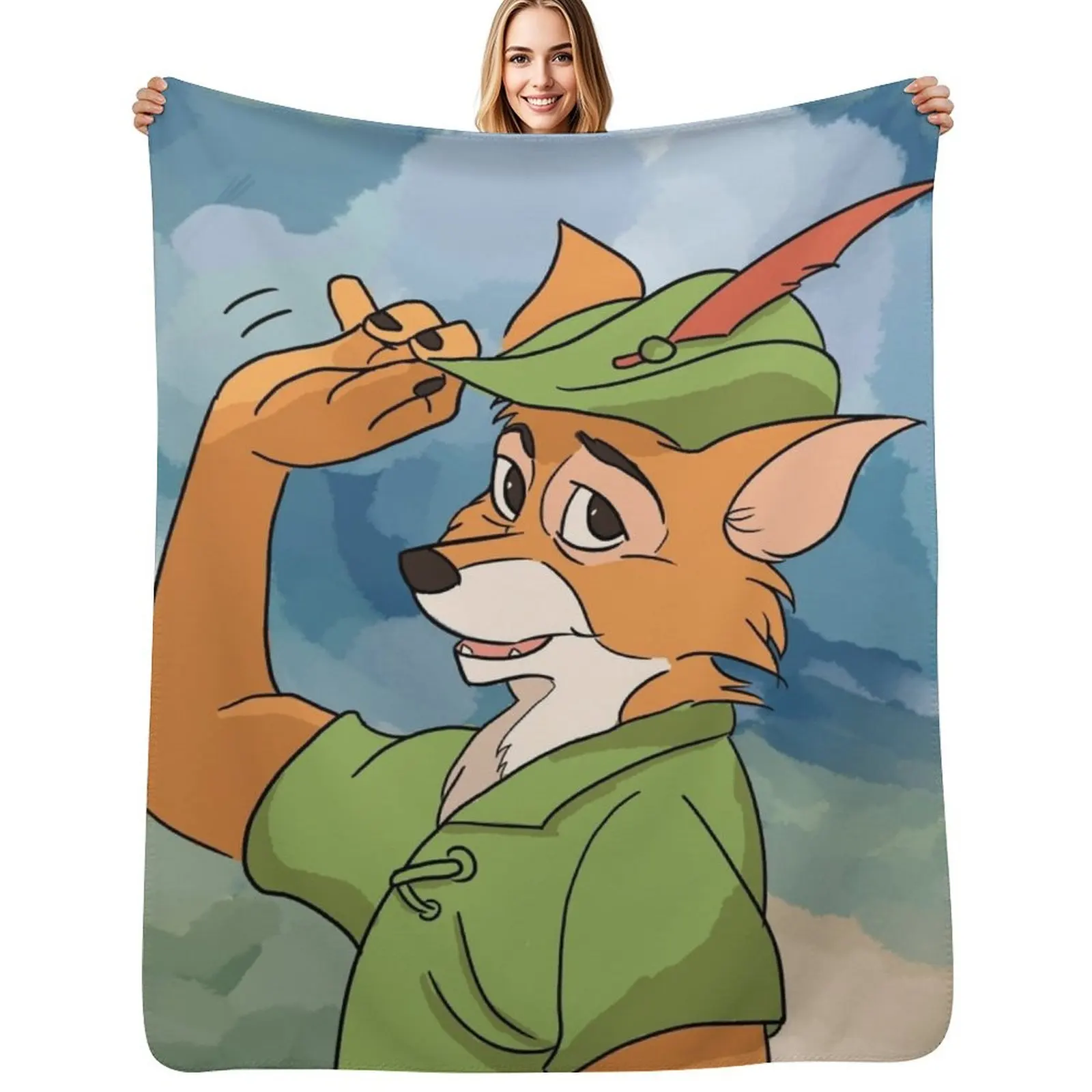 

Robin Hood Throw Blanket Cozy Home Blanket Gift for Christmas Holiday
