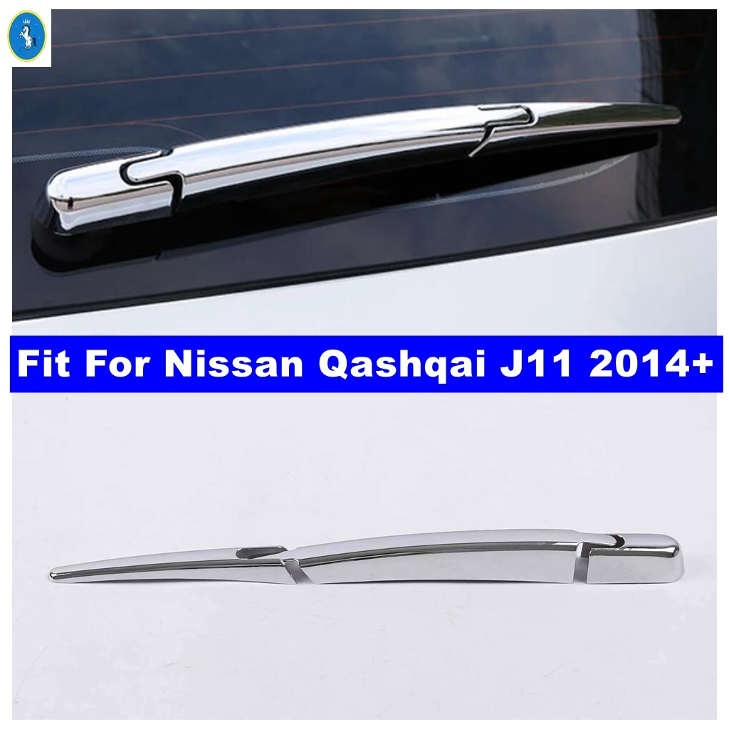 

Fit For Nissan Qashqai J11 2014 - 2020 Rear Windshield Window Windscreen Rain Wiper Cover Trim Frame Auto Exterior Accessories