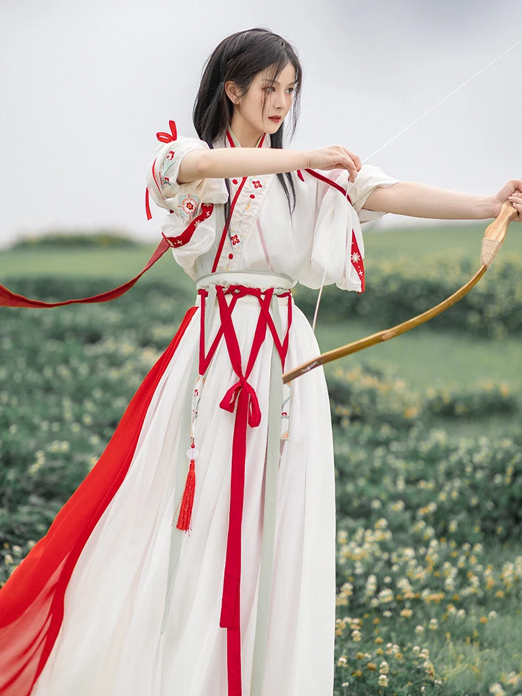 

Han suit made Wei Jin Dynasties women's Spring Chinese style summer daily Ru skirt ancient costume student thin Han suit set