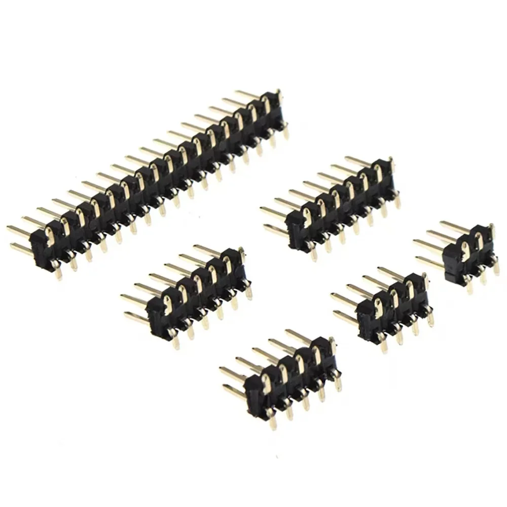 SMD SMT Picth 1.0mm 1.27mm 2.0mm 2.54mm double row male PIN HEADER Strip Connector 2*2/3/4/5/6/7/8/9/10/11/12/20/25/30-40PIN