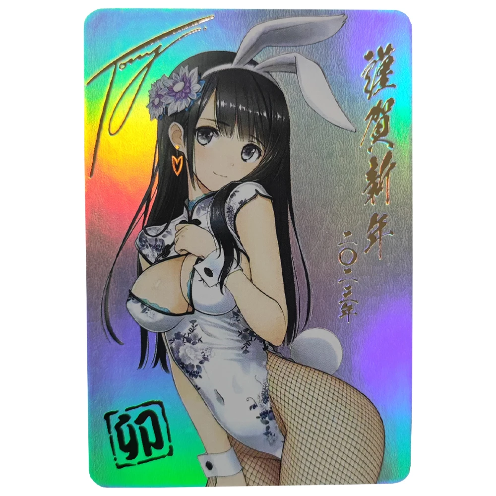 

Anime Girls Flash Cards ACG Bunny Girl Shining Wind Xecty Ein Classic Game Anime Collection Cards Single Cards Gift Toys