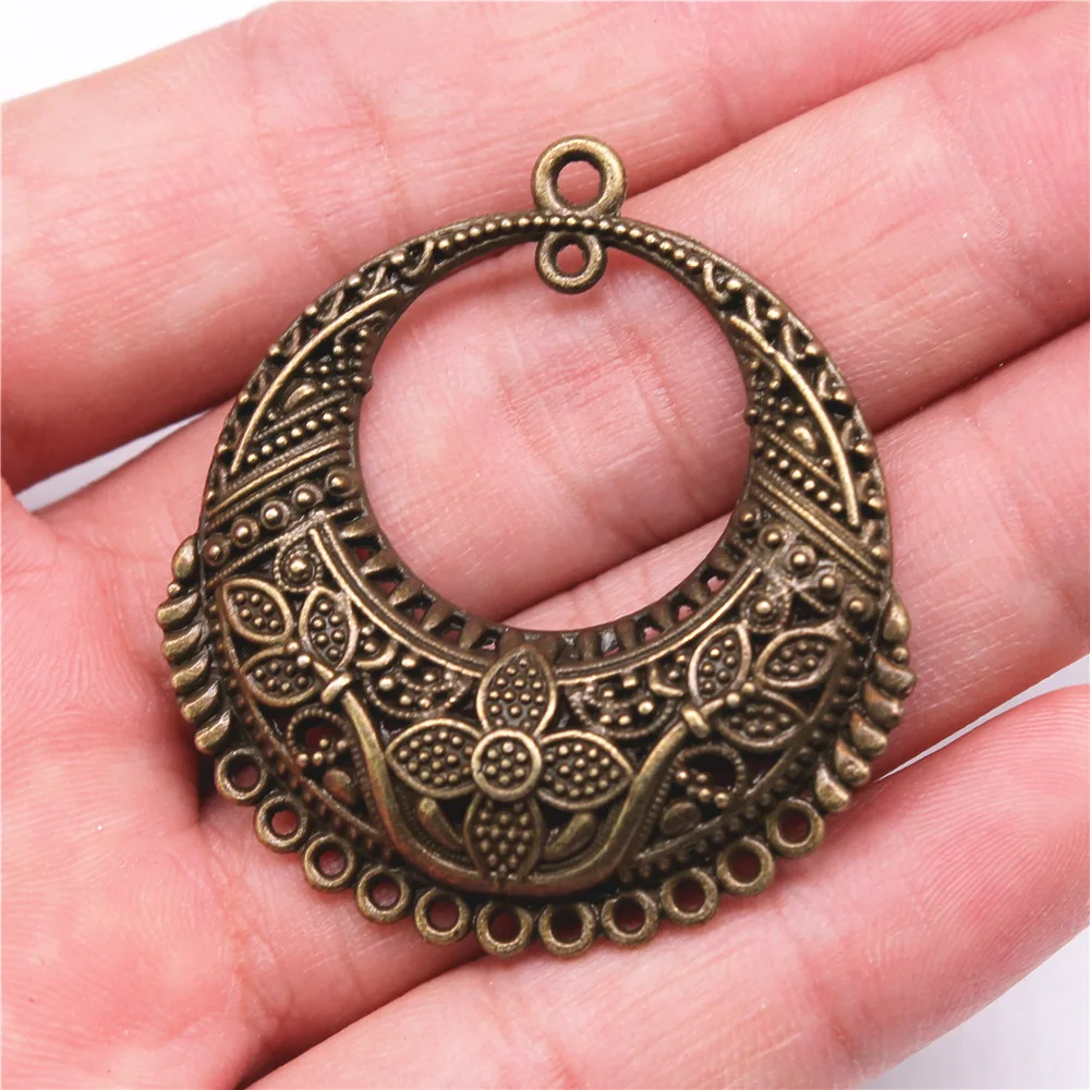 4pcs Earring Pendant For Earring Making Vintage Bohemia Earring Connector For DIY Jewelry Necklace Earrings Making Finding