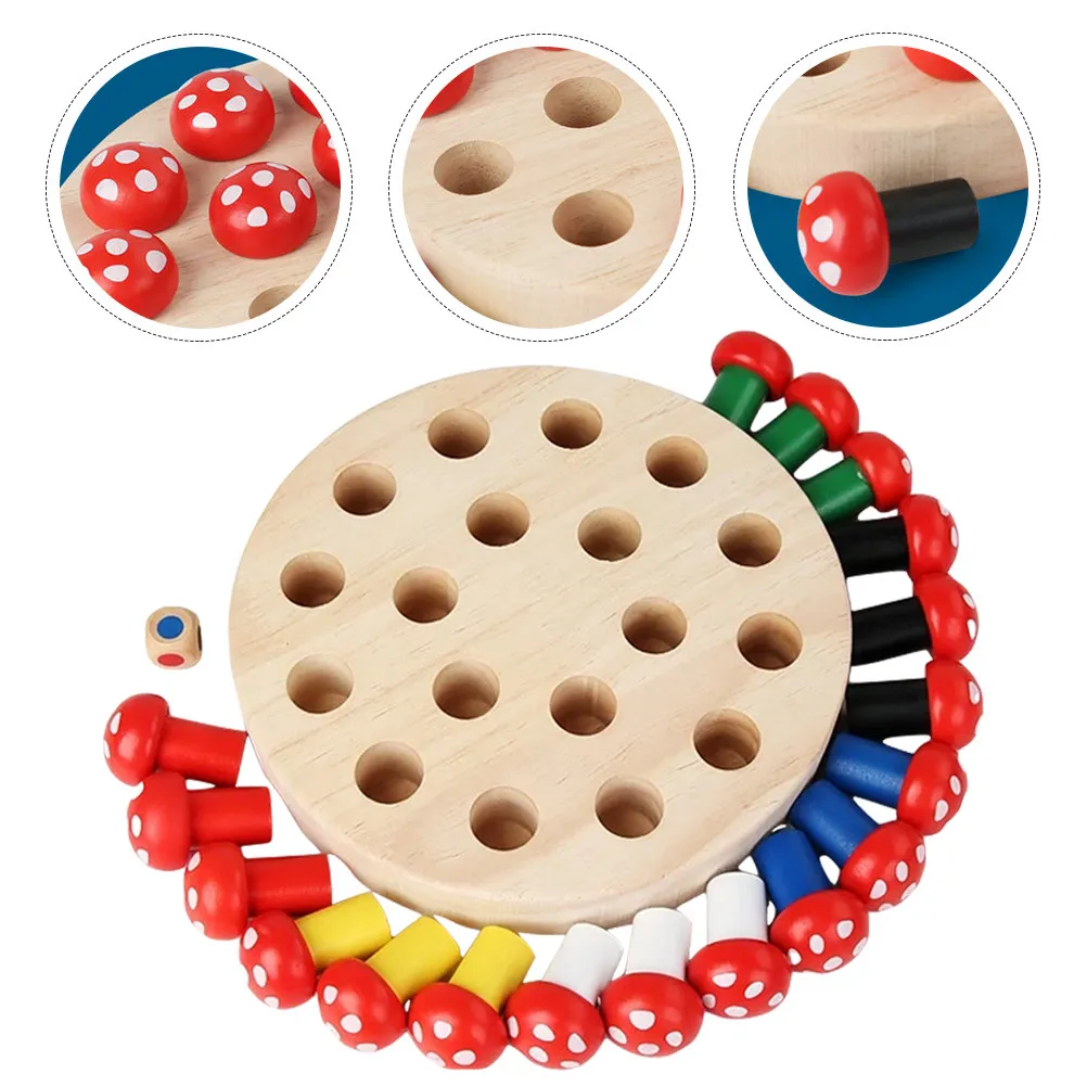 

1Set Chess Board Game Lightweight Wooden Chess Stick Match Educational Parent Child Logic Memory Game for Children